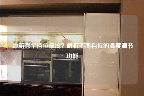 冰箱哪个档位最冷?解析不同档位的温度调节功能
