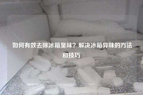 如何有效去除冰箱臭味？解决冰箱异味的方法和技巧