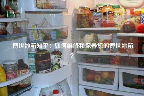  博世冰箱知乎：如何维修和保养您的博世冰箱？