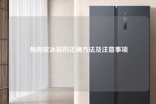  炖肉放冰箱的正确方法及注意事项