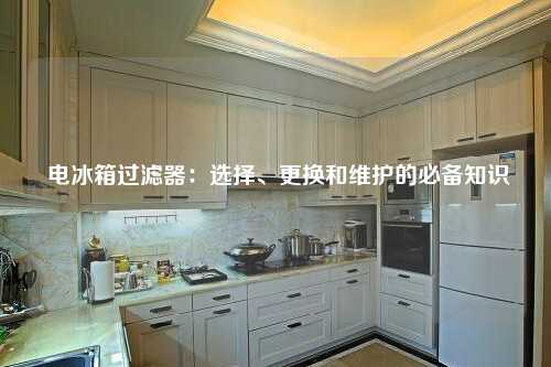  电冰箱过滤器：选择、更换和维护的必备知识