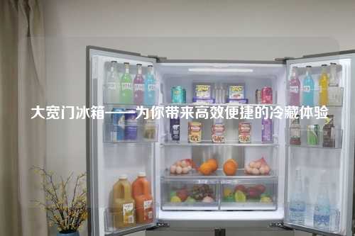  大宽门冰箱——为你带来高效便捷的冷藏体验