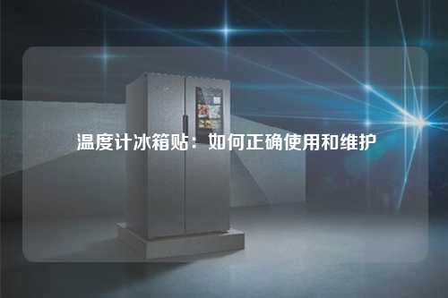  温度计冰箱贴：如何正确使用和维护
